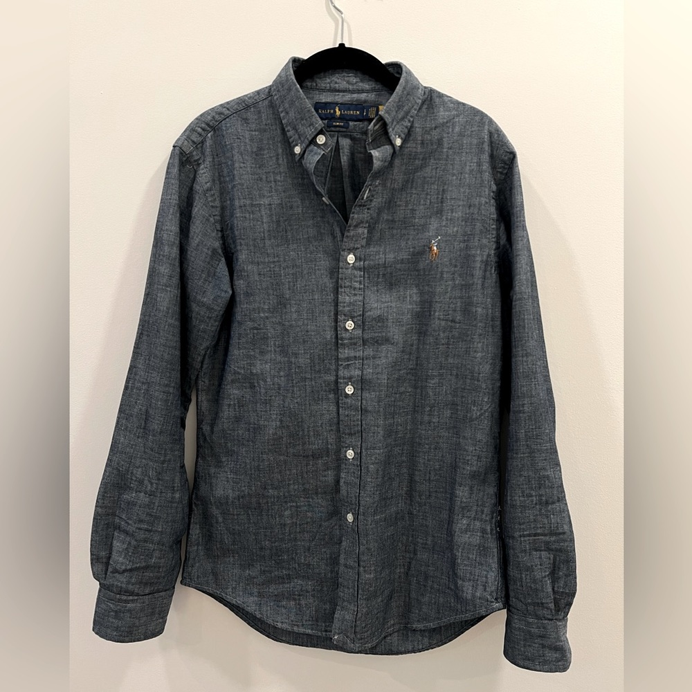 Polo Ralph Lauren Slim Fit Long Sleeve Denim Button Down